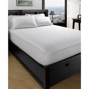 Ella Jayne Classic EJHMPCQ2 Mattress Protector Unisex Full White Quilted BED65